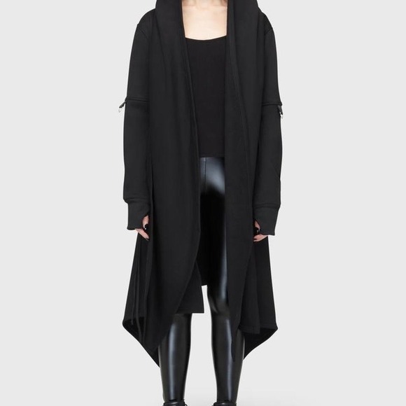 Killstar Sweaters - killstar assassins hooded cardigan size XL NWT cloak goth long cardigan duster